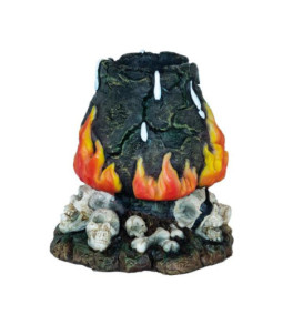 Deco led monster cannibal pot groen  13x9x11 cm