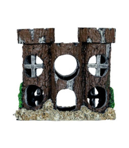 Deco round castle l  17x11,5x14,5 cm