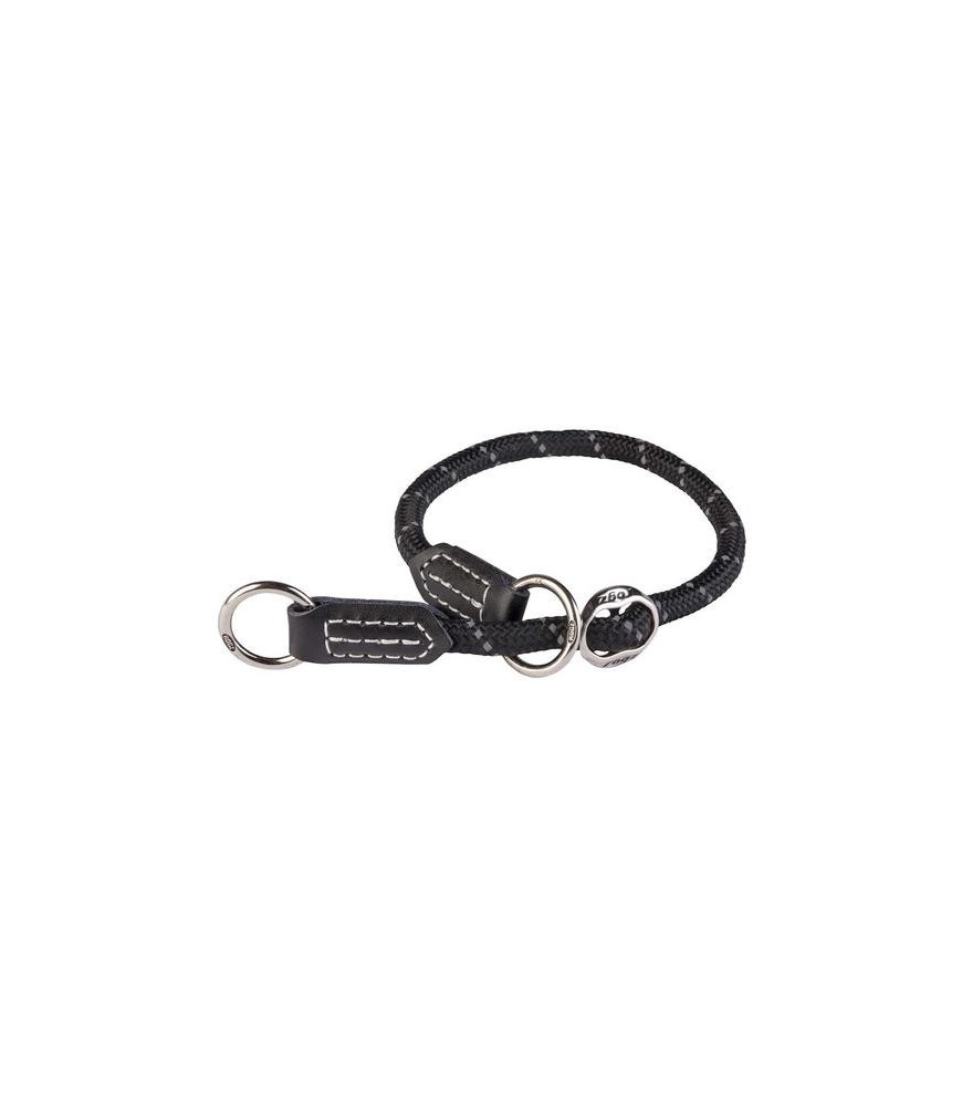 Rogz hb rope control zwart 40/45cm