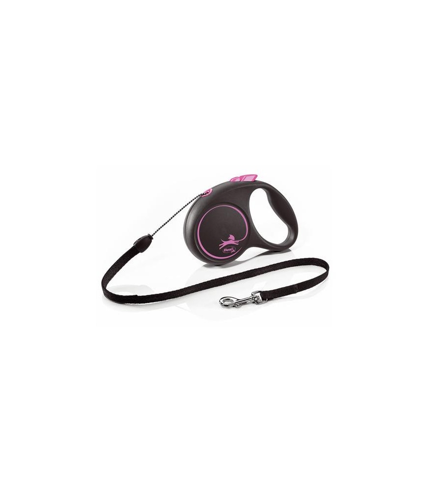 Flexi black design s roze cord