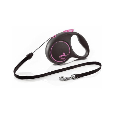 Flexi black design s roze cord