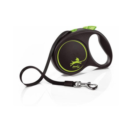 Flexi black design band groen 5 mt