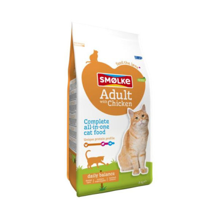 Smolke kat adult kip/rijst 2kg