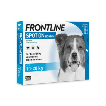 Frontline hond md 10-20 kg 4 pip