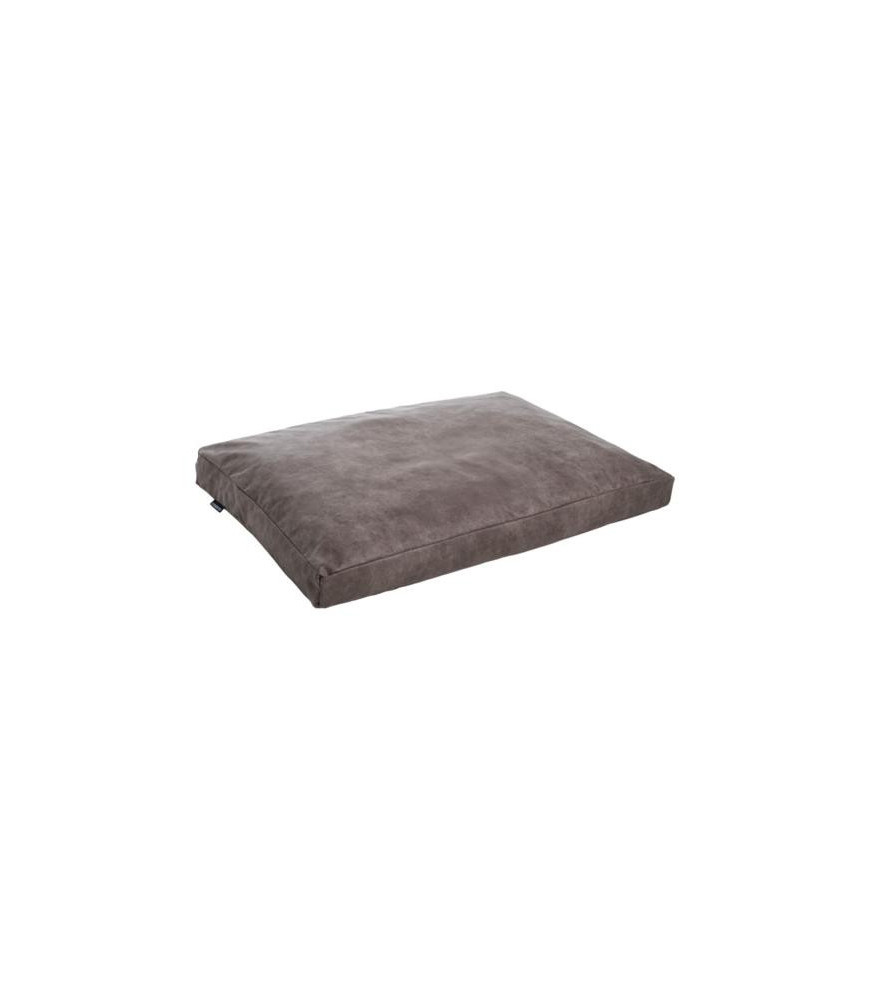 Box kussen lederlook taupe 80/55 cm