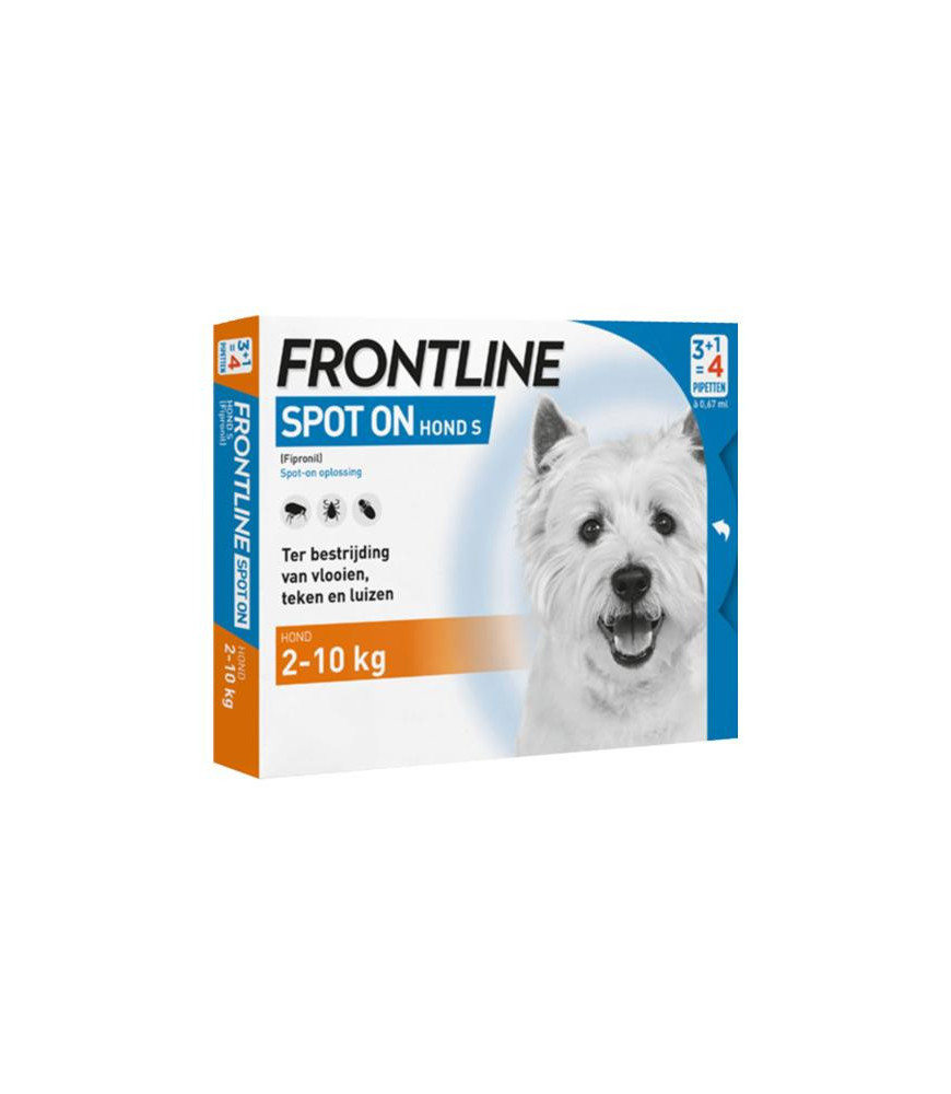 Frontline hond s 2-10 kg 4 pip