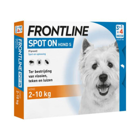 Frontline hond s 2-10 kg 4 pip