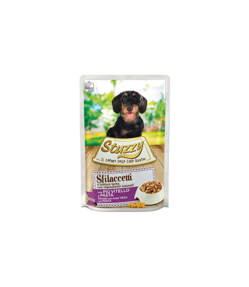 Stuzzy hond pouch kalf/pasta 100gr