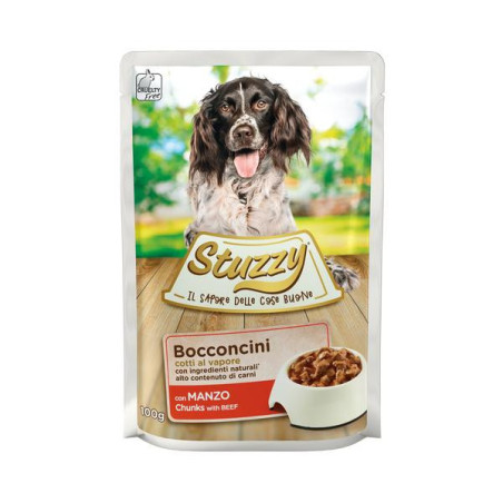 Stuzzy hond pouch rund 100gr