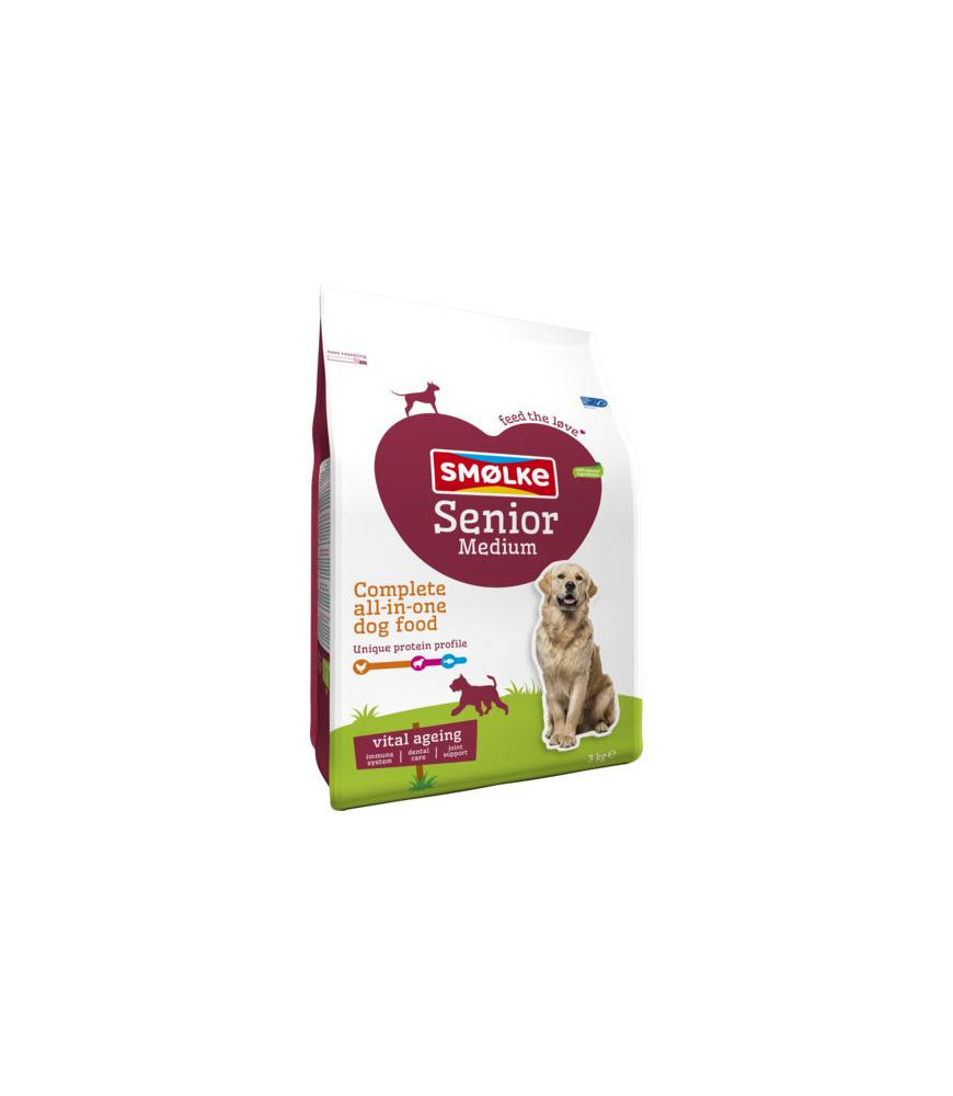 Smolke hond senior medium 3kg