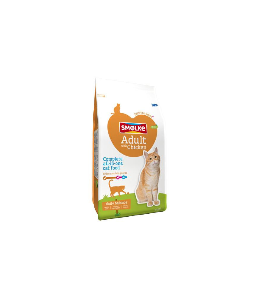 Smolke kat adult kip/rijst 4kg