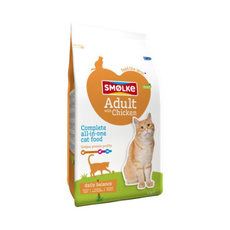 Smolke kat adult kip/rijst 4kg