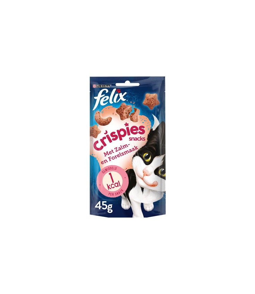 Felix crispies zalm/forel 45gr