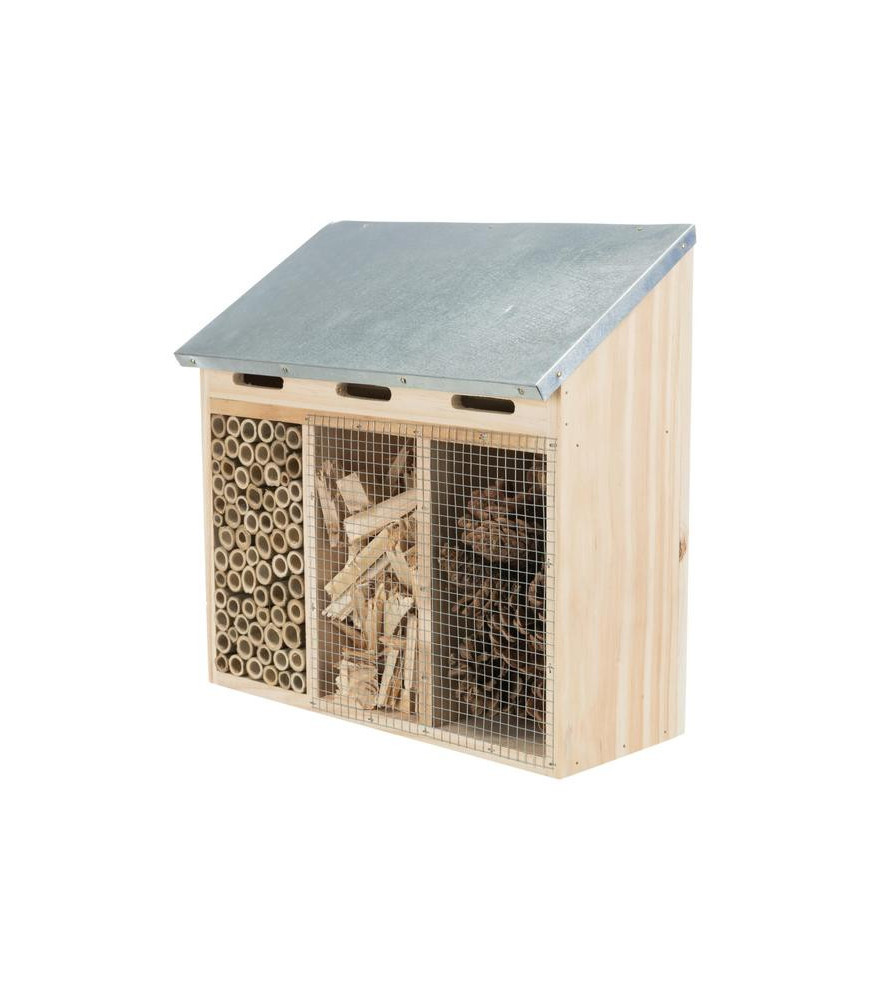 Insectenhotel hout 30x30x14 cm