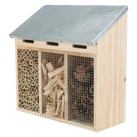 Insectenhotel hout 30x30x14 cm