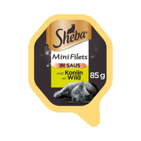 Sheba filets konijn saus 85gr