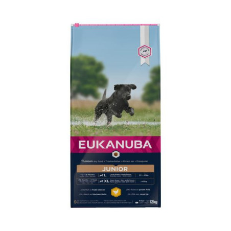 Eukanuba junior l/xl kip 12kg