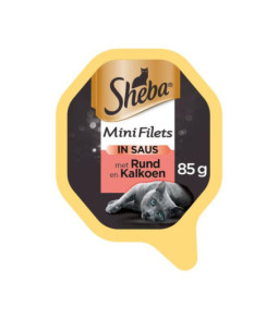 Sheba filets rund/kalkoen saus 85gr