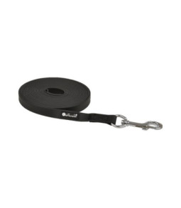 Retracing leash zwart 10m/20 mm