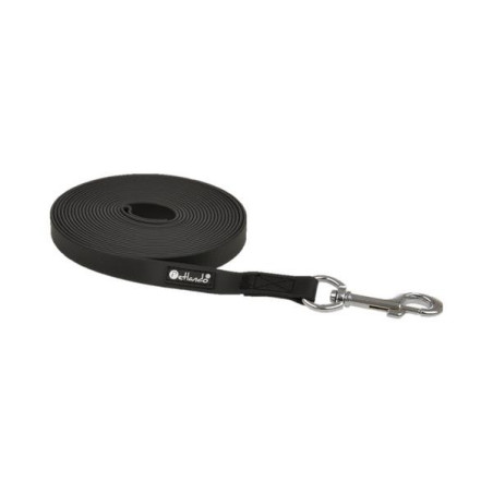 Retracing leash zwart 10m/20 mm