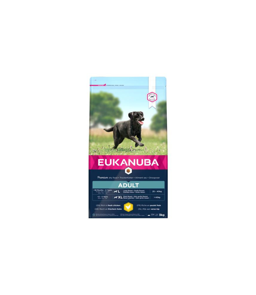 Eukanuba adult l/xl kip 3kg