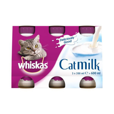 Whiskas melk 3 pack