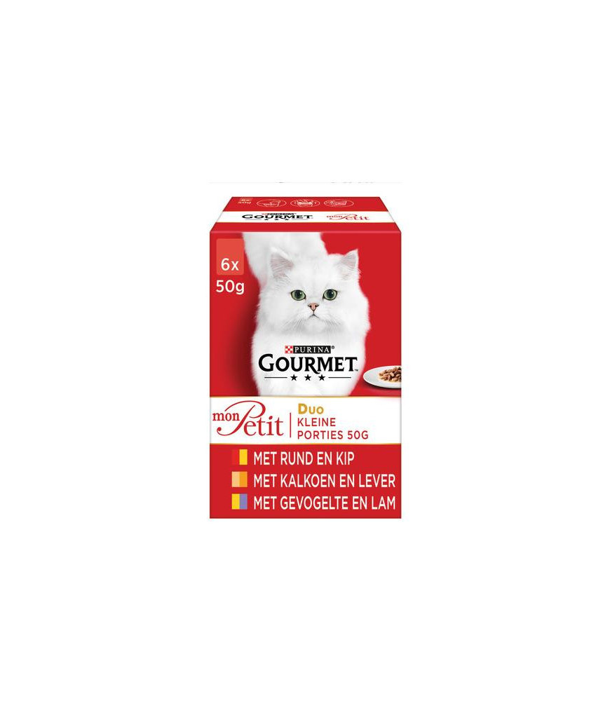 Gourmet mon petit duo vlees 6x50gr