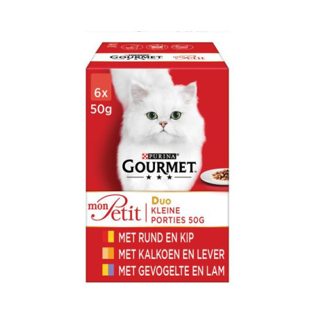 Gourmet mon petit duo vlees 6x50gr