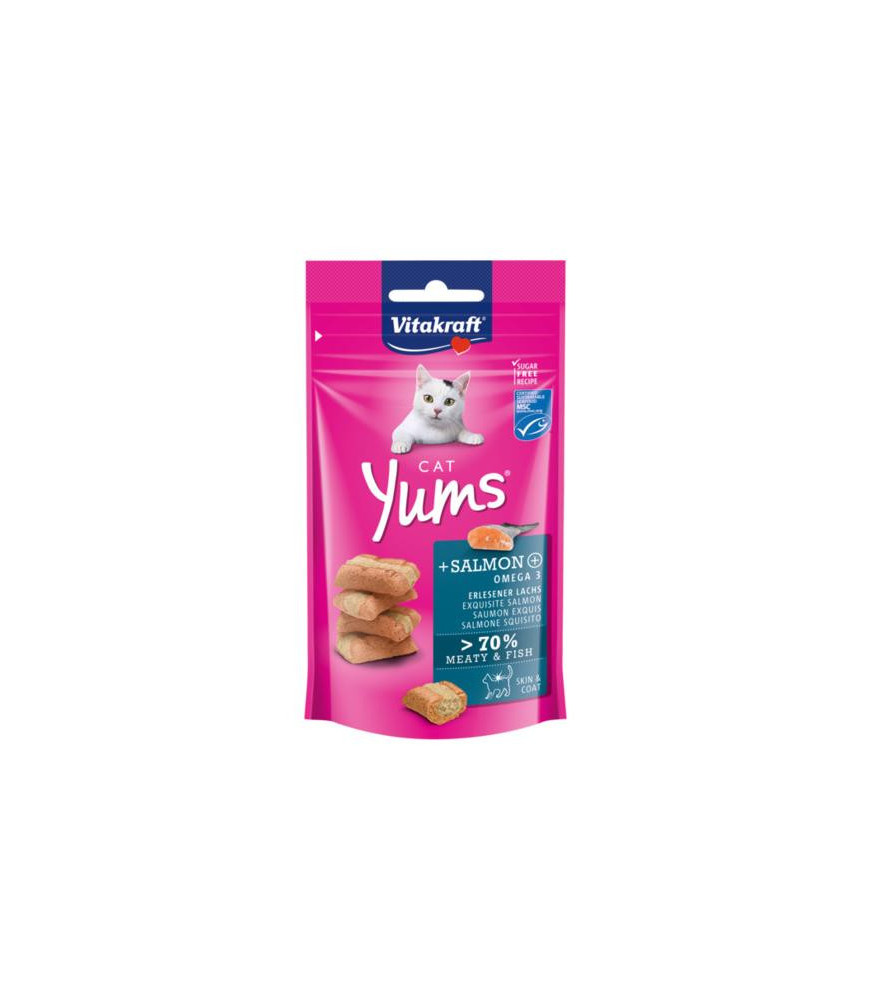 Vita cat yums zalm/omega 3 40gr