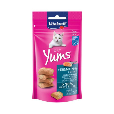 Vita cat yums zalm/omega 3 40gr