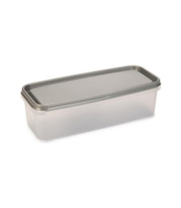 Bewaarbox voor worsten transparant|zilver  32x13,5x9 cm