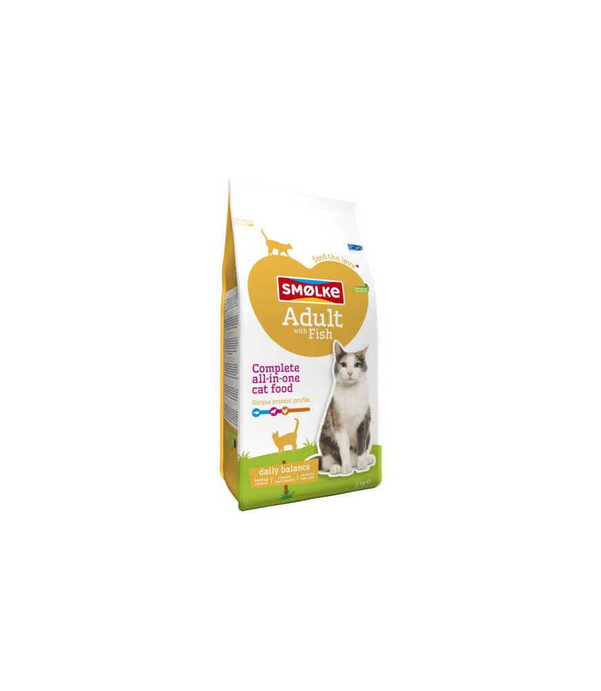 Smolke kat adult vis/rijst 2kg