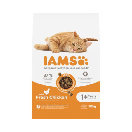 Iams kat adult kip 10kg