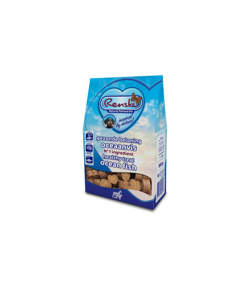 Renske snack hartjes vis 150gr