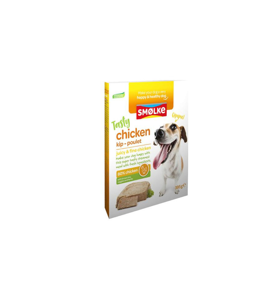 Smolke hond gestoomd kip 395gr