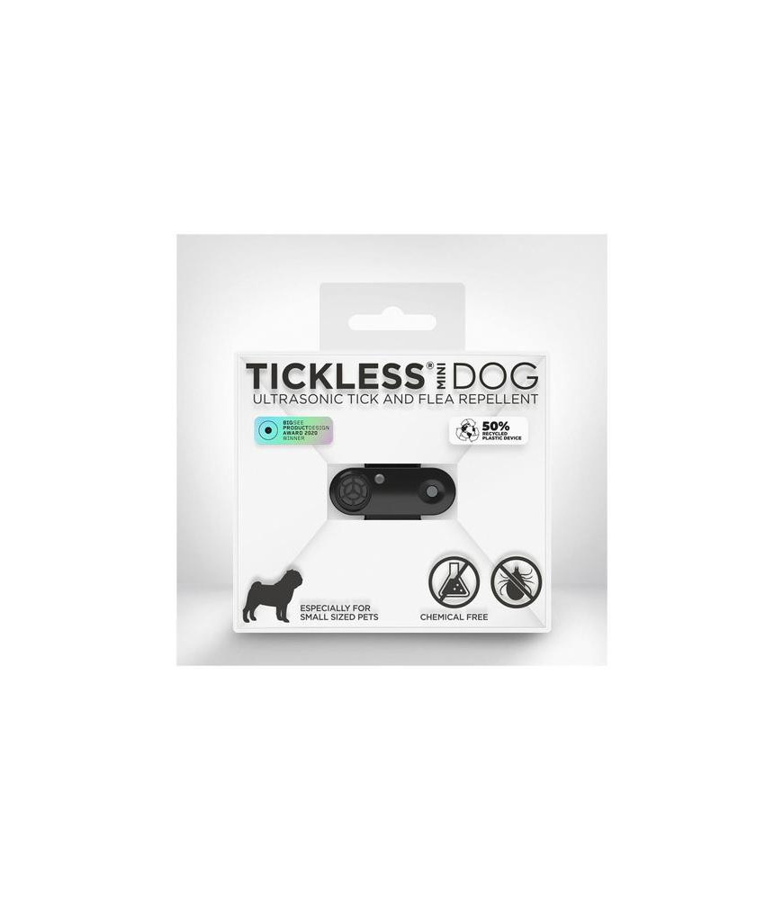 Tickless hond mini zwart