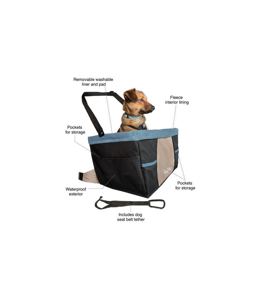 Rover booster seat zwart|beige 