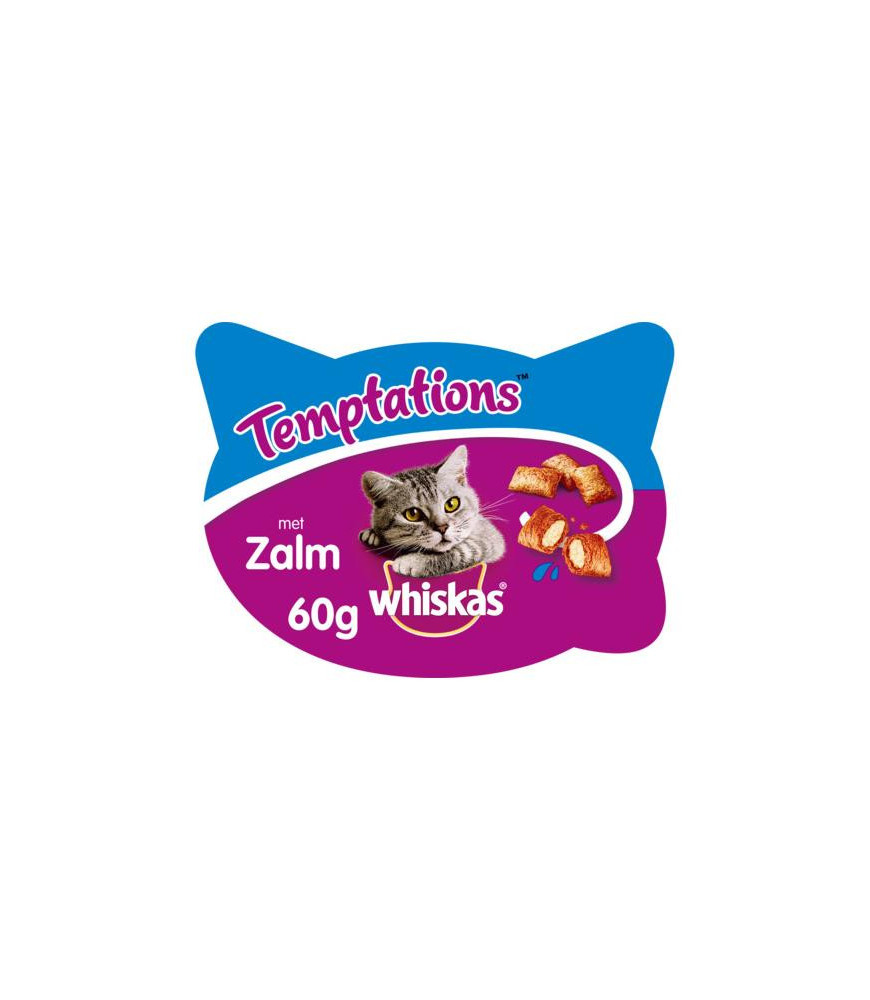 Whiskas temptations zalm 60gr