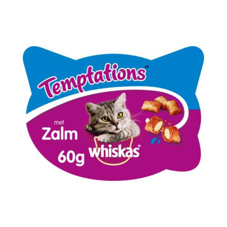 Whiskas temptations zalm 60gr