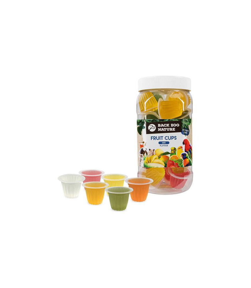 Back zoo nature fruit cups mix 24st