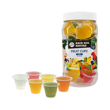 Back zoo nature fruit cups mix 24st