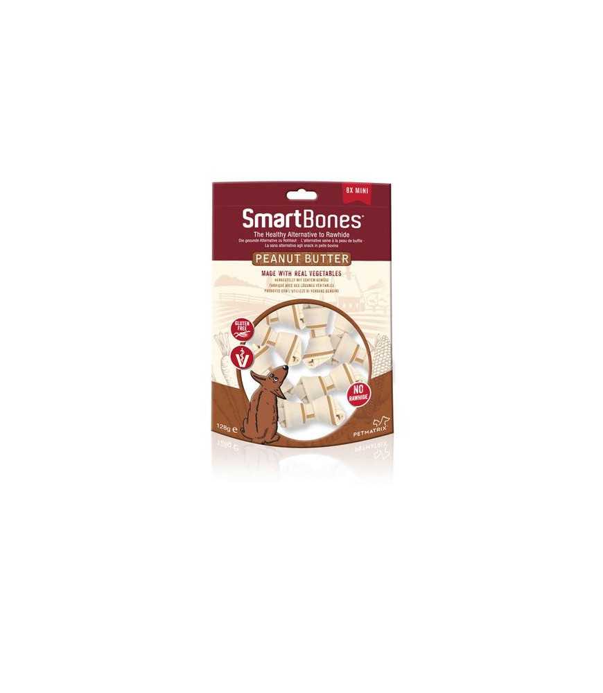 Smartbone mini peanut butter 8 st