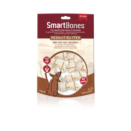 Smartbone mini peanut butter 8 st