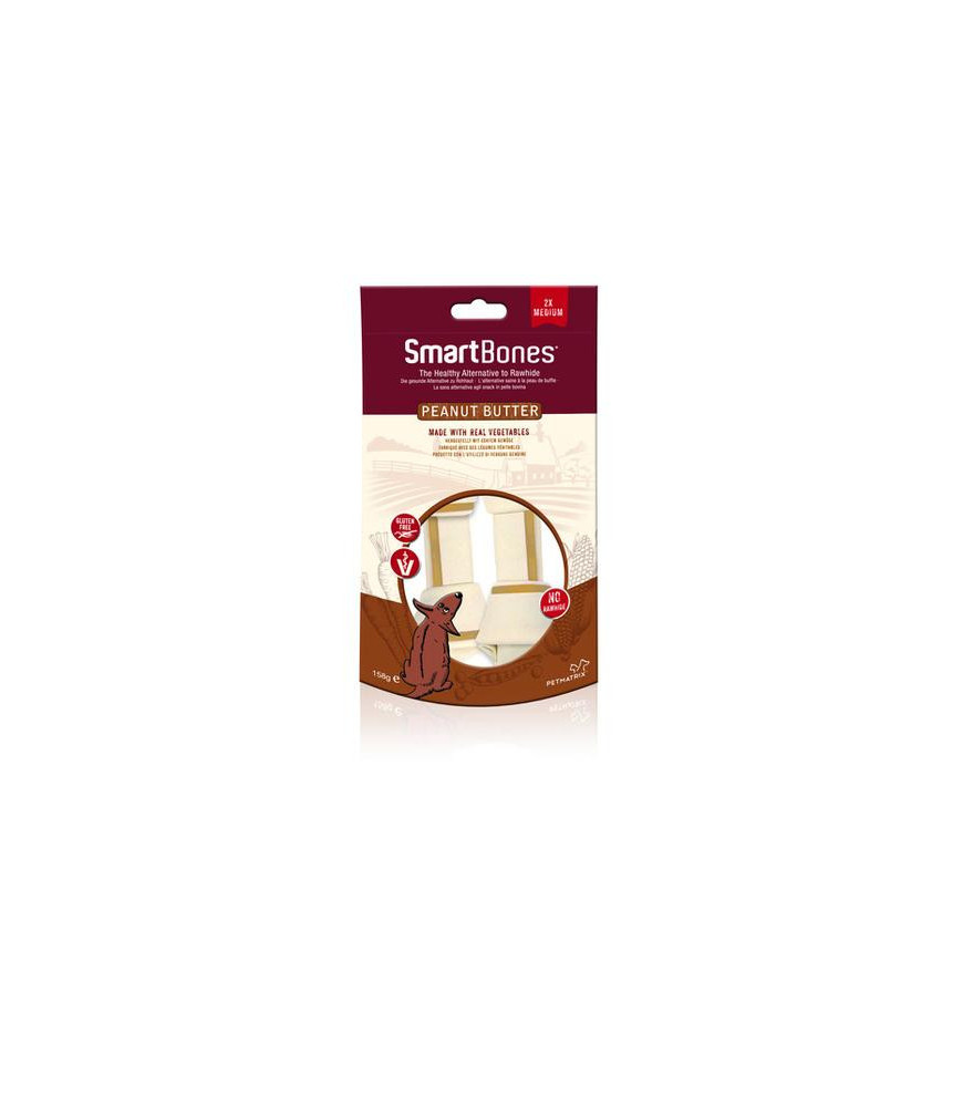 Smartbones medium peanut butter 2st