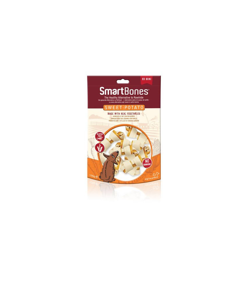 Smartbones mini sweet potato 8 st