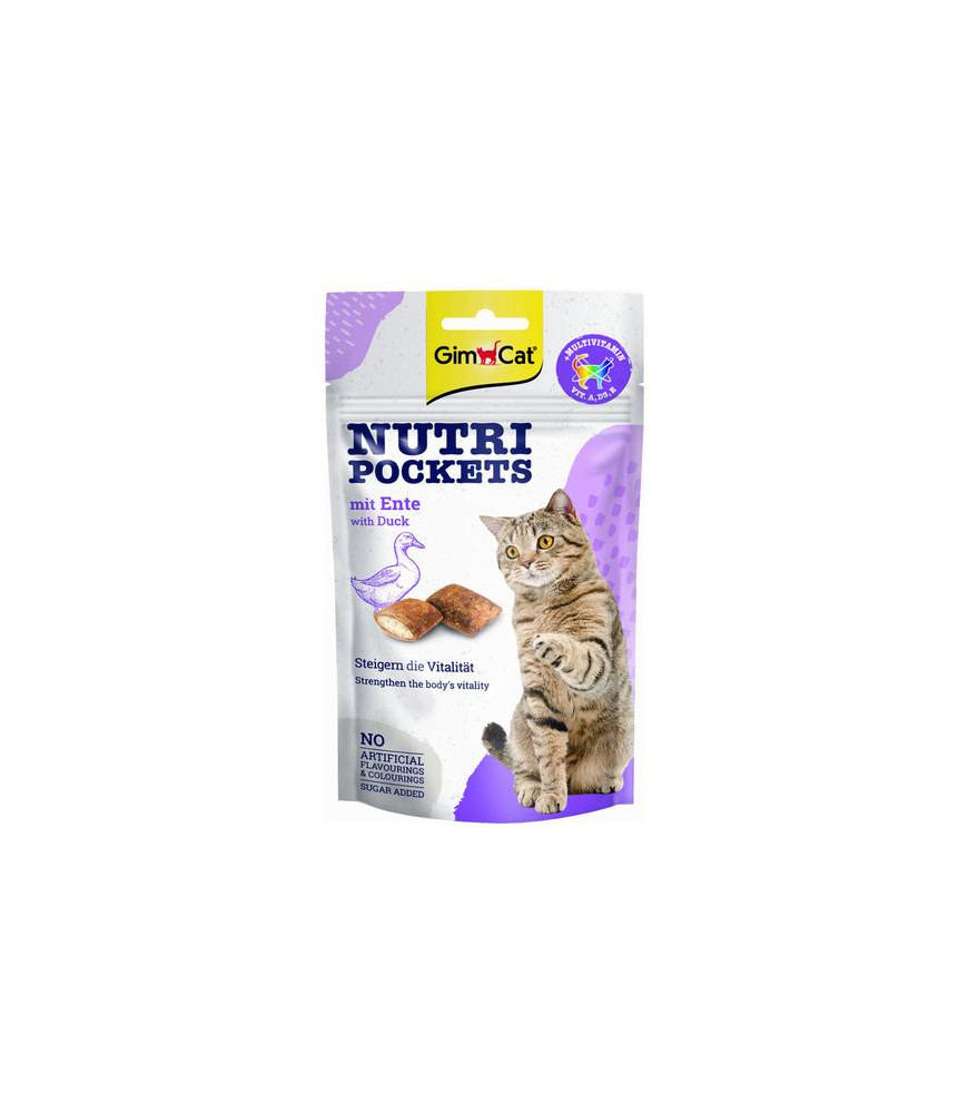 Gimcat nutri pockets eend 60gr