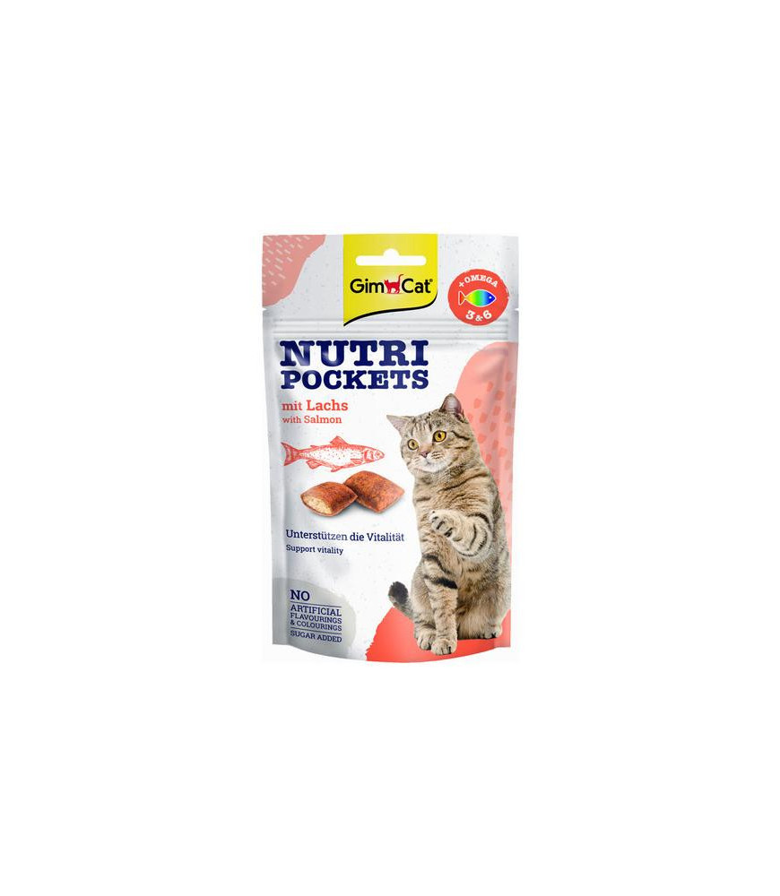 Gimcat nutri pockets zalm 60gr