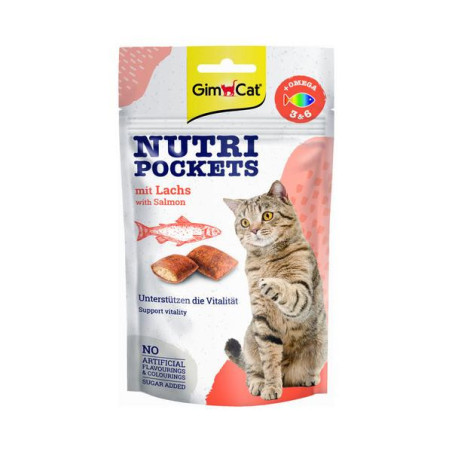 Gimcat nutri pockets zalm 60gr