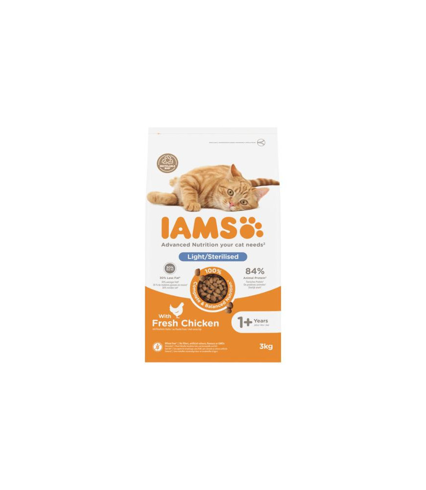 Iams kat sterilised kip 3kg