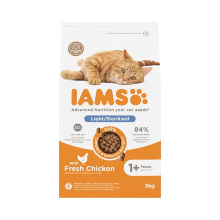 Iams kat sterilised kip 3kg